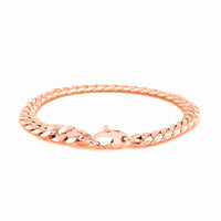 14K Rose Gold Cuban Link Bracelet (5.90 mm) | - Forever in Harmony