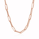 14K Rose Gold Bold Paperclip Chain (4.2 mm) | - Forever in Harmony