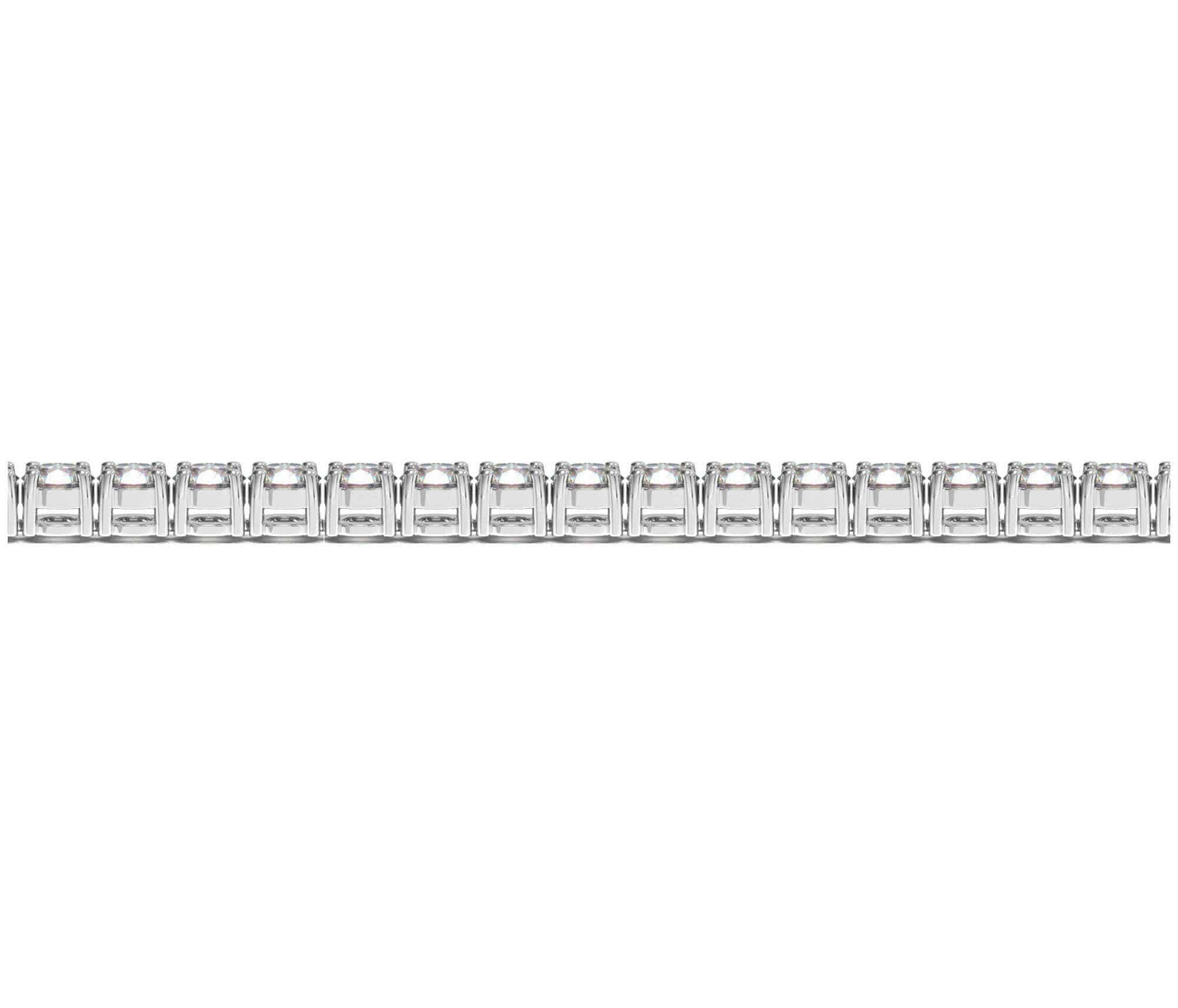 Lab Grown Round Diamond Tennis Bracelet in 14k White Gold (8 cctw F/G  VS2/SI1) - Forever in Harmony