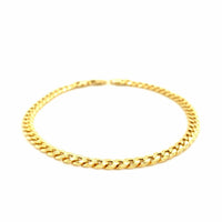 10k Yellow Gold Miami Cuban Semi Solid Bracelet (4.50 mm) | - Forever in Harmony