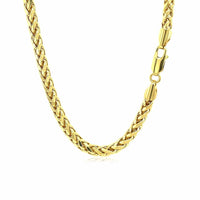 4.1mm 14k Yellow Gold Diamond Cut Round Franco Chain | - Forever in Harmony