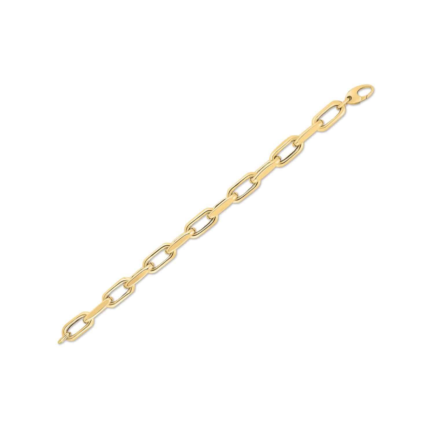 14k Yellow Gold French Cable Link Bracelet  (9.00 mm) |