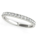 14k White Gold Pave Set Style Diamond Wedding Band (1/4 cttw) - Forever in Harmony