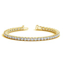 Lab Grown Round Diamond Tennis Bracelet in 14k Yellow Gold (8 cctw F/G  VS2/SI1) - Forever in Harmony