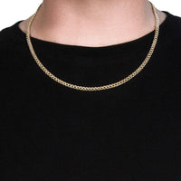 10k Yellow Gold Miami Cuban Semi Solid Chain (4.50 mm) | - Forever in Harmony