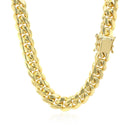 14k Yellow Gold Classic Miami Cuban Solid Chain (9.20 mm)