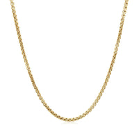 14k Yellow Gold Solid Round Box Chain (1.6 mm) | - Forever in Harmony