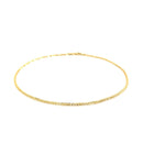 10k Yellow Gold Sparkle Anklet 1.5mm | - Forever in Harmony