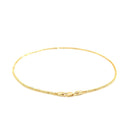 10k Yellow Gold Sparkle Anklet 1.5mm | - Forever in Harmony