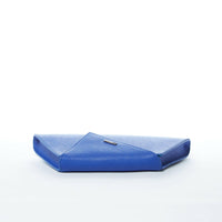 Angelica Cobalt Blue Leather Clutch Bag.