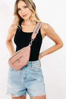 Fame PU Leather Crossbody Bag with Removable Strap.