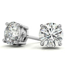 0.50 CTW AGI Certified Lab Grown Diamond (G-Vs)  Stud Earrings in Choice of 14K White or Yellow Gold.