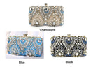 Clutch Handbag Luxury Diamond Rhinestone Clutch Bag Pearls Beaded Chain Handbags.