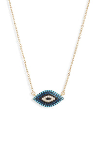 Pave Evil Eye Necklace.