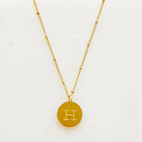 Ellison + Young: Singular Charm Initial Necklace.