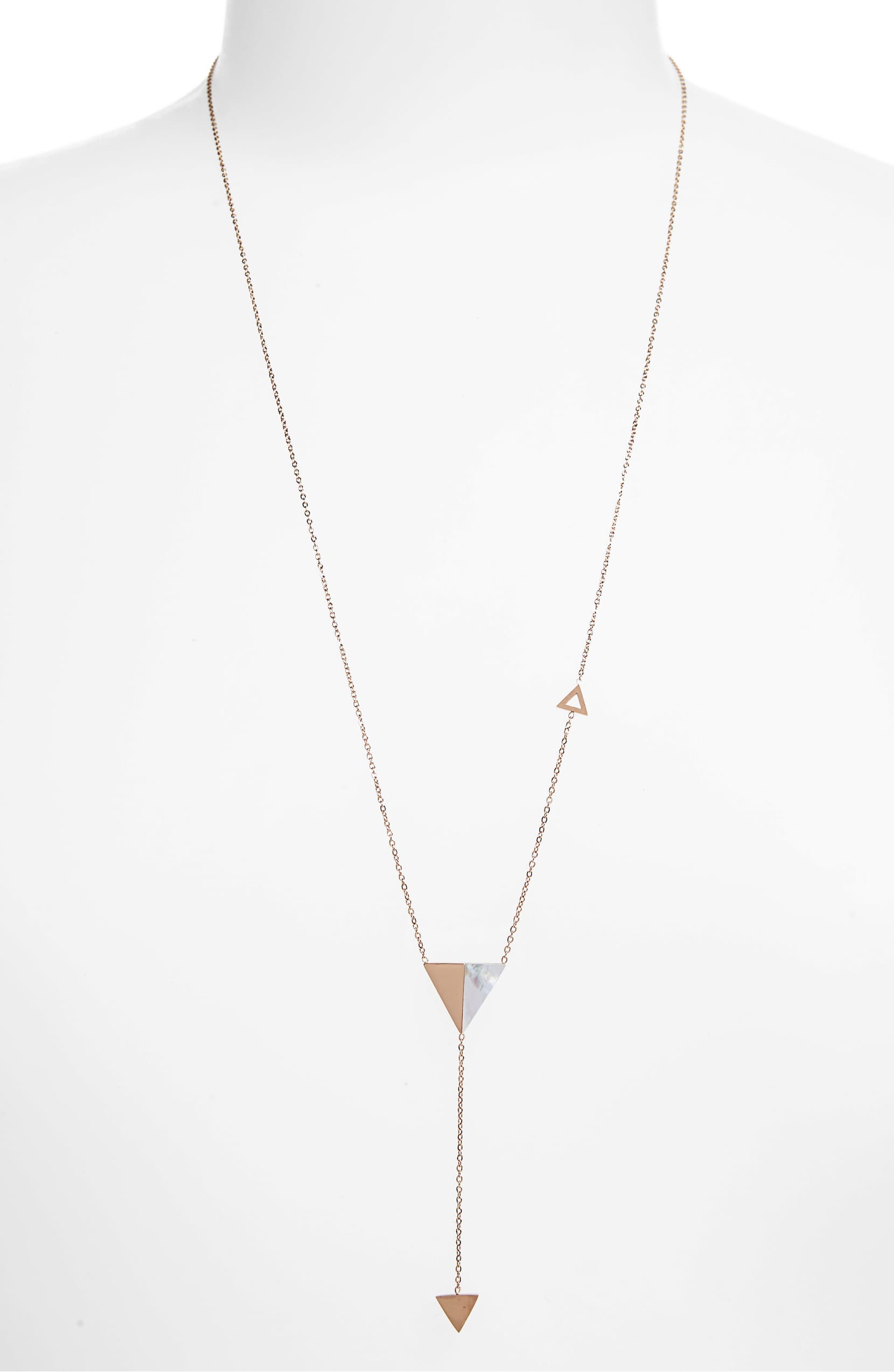 Triangle Y-Drop Necklace