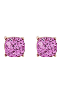 Ae0333-Glitter Epoxy Stud Earrings