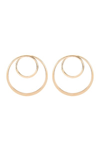 Mye1125 - Double Hoop Post Earrings