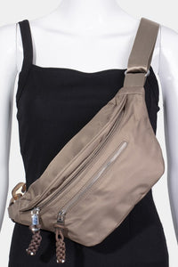 Fame Nylon Crossbody Bag with Adjustable Strap.