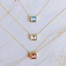 Sweet Square Pendant Necklace.