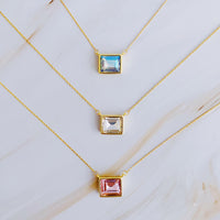 Sweet Square Pendant Necklace.