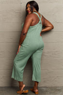 HEYSON Don't Get It Twisted Full Size Rib Knit Jumpsuit.