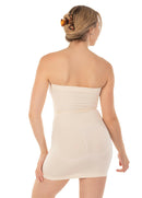 Seamless Strapless Full Body Shaping Slip Pale Pink.