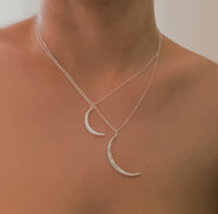 Crescent Duo Necklace Set of 2.