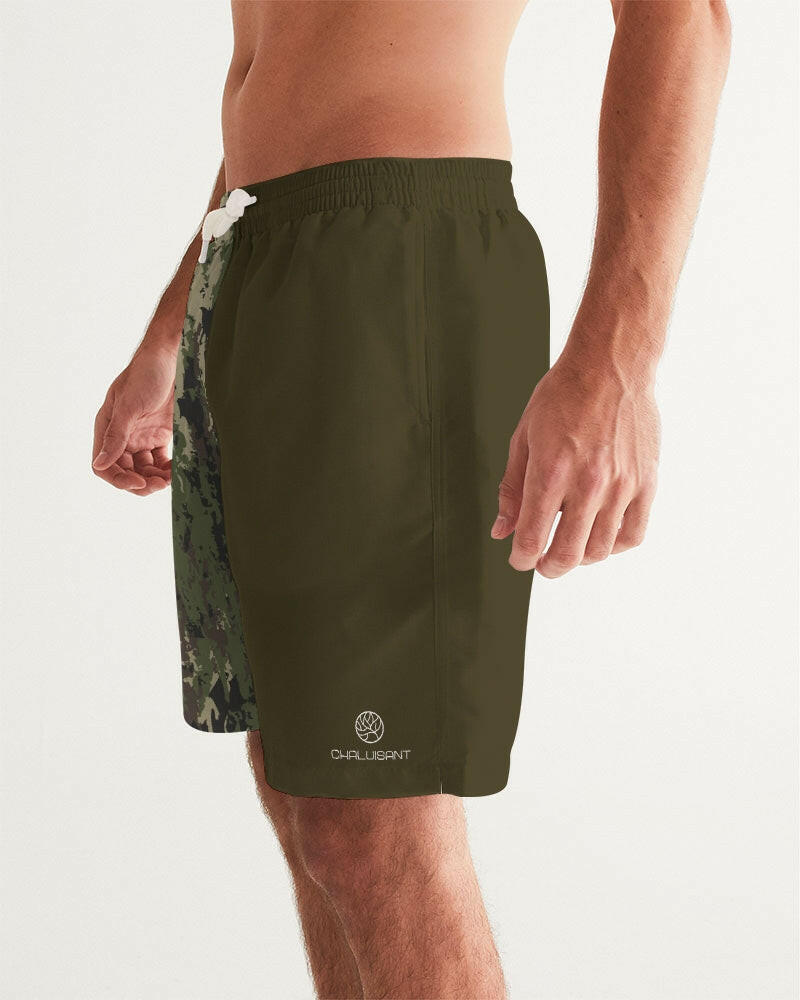 Graphic Camo 7" Classic Men Swim Trunk.