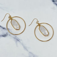 Kenzie Circle Drop Earrings