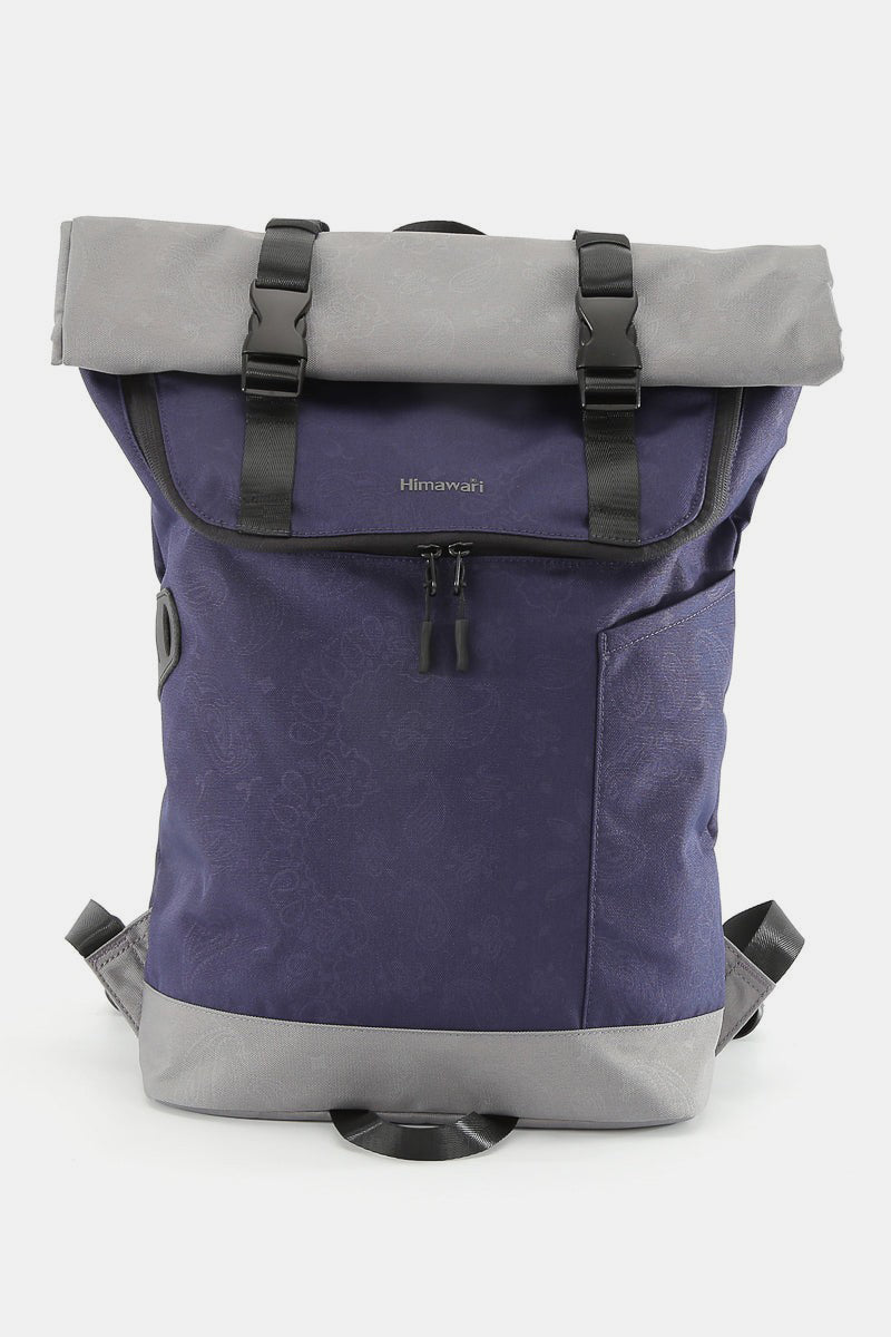 Himawari Contrast Waterproof Canvas Backpack Bag.