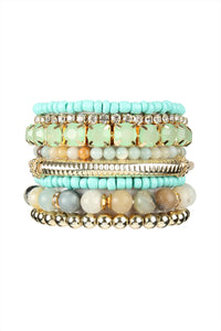 Regular Size Stackable Beads Bracelet Set