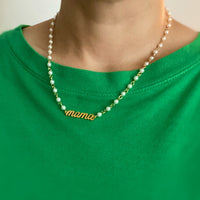 Mama Pearl Chain Necklace.