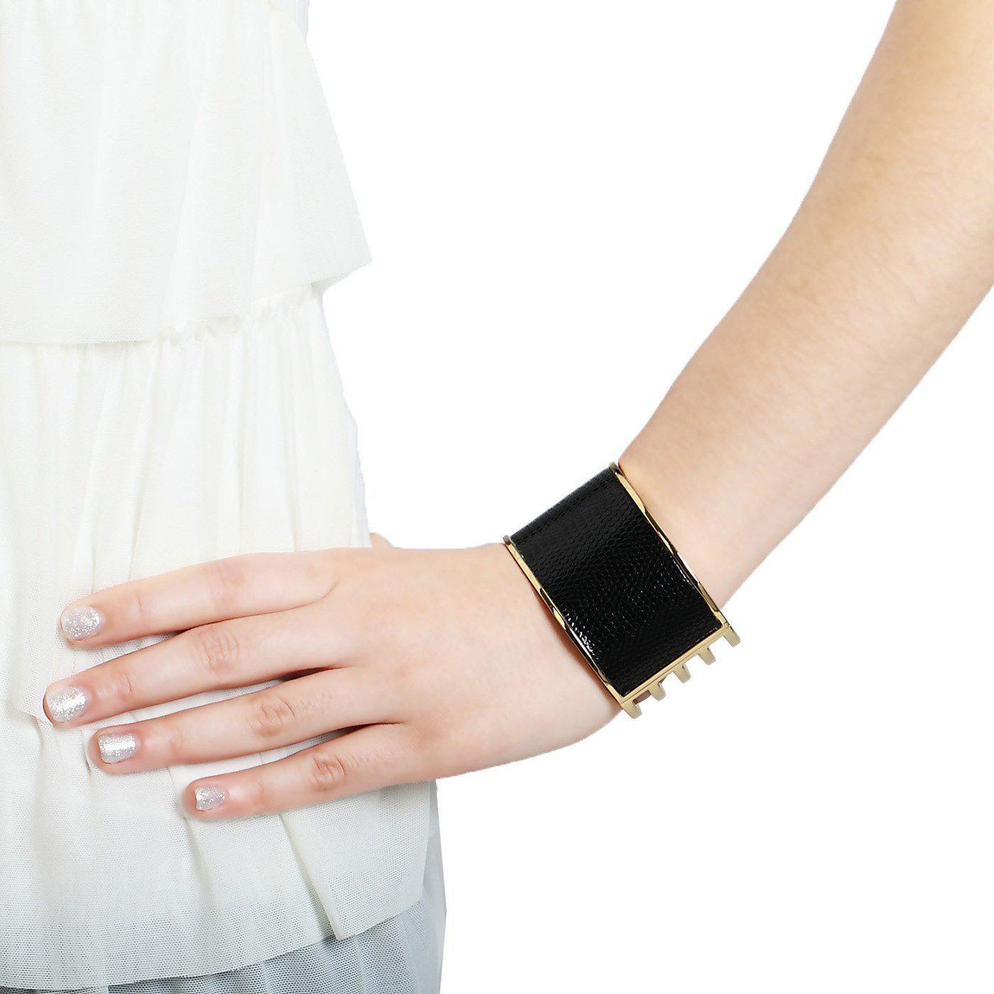 Concentric Glamour High  Cuff Bangle