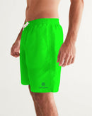 Neon Green 7" Classic Men Swim Trunk.