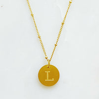 Ellison + Young: Singular Charm Initial Necklace.