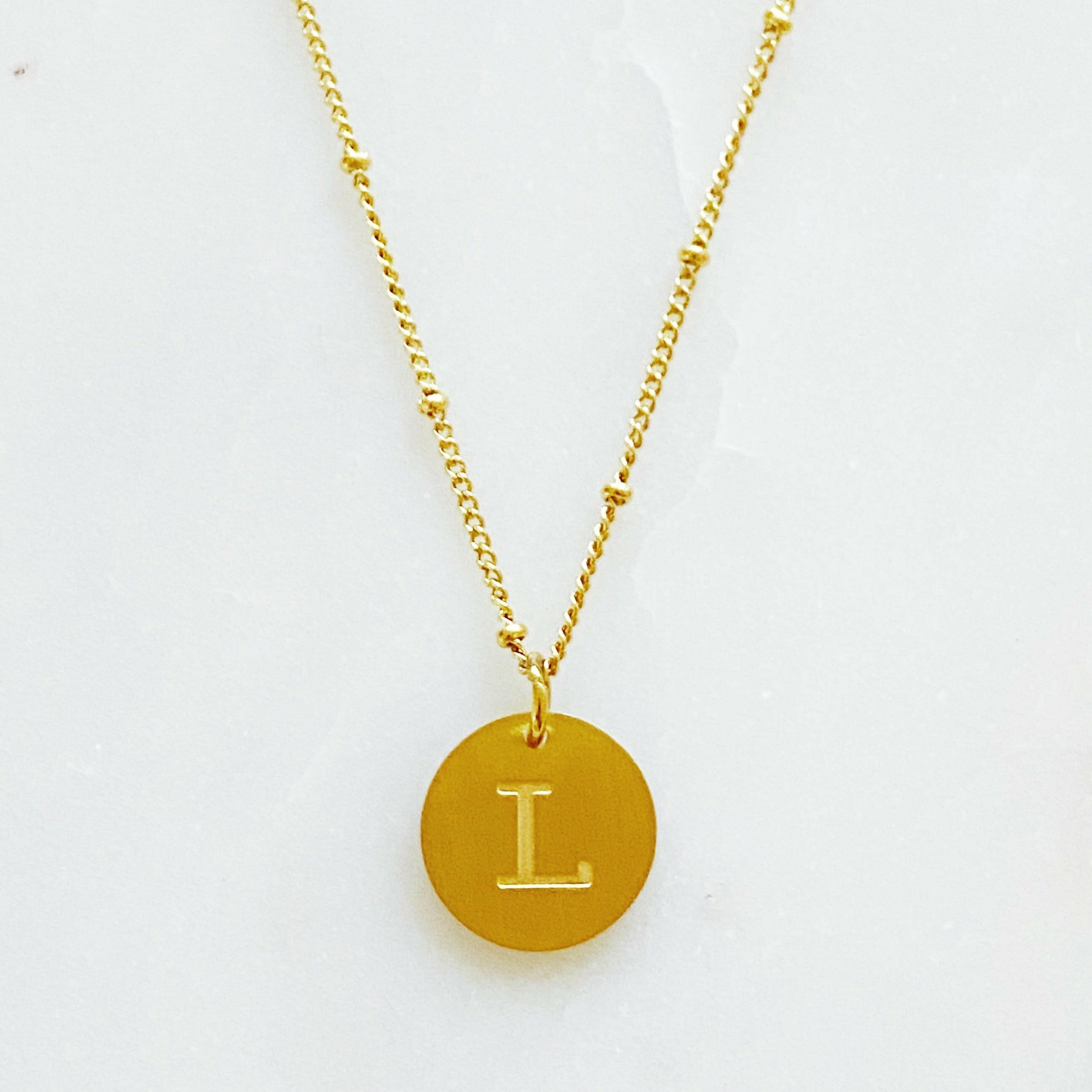 Ellison + Young: Singular Charm Initial Necklace.