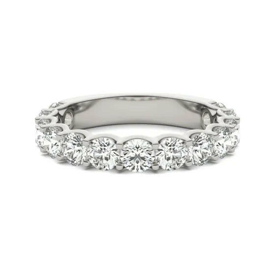 2 1/15 CTW Round Lab Grown Diamond Ring 14K White Gold (G-Vs).