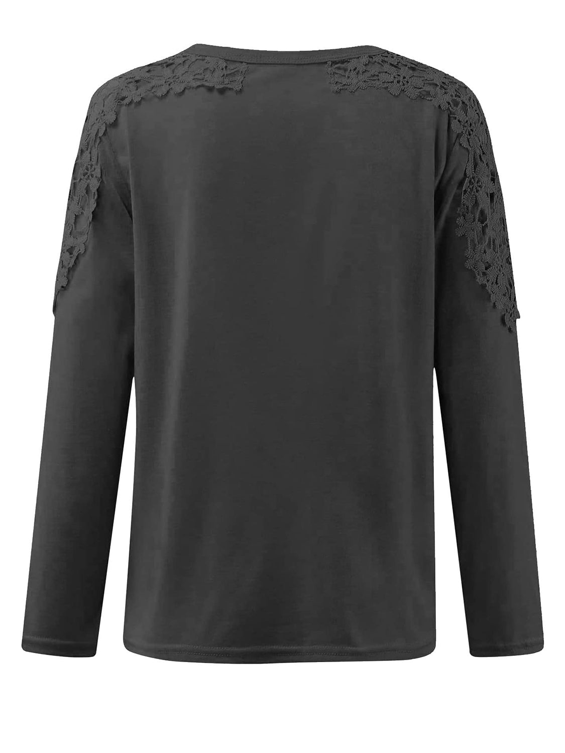 Full Size Cutout Round Neck Long Sleeve T-Shirt.