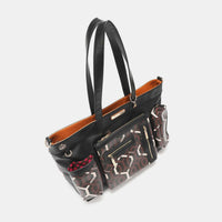 Nicole Lee USA Geometric Pattern Large Handbag.