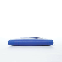 Angelica Cobalt Blue Leather Clutch Bag.