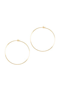 25804-60 - 60mm Wire Hoop Earrings.