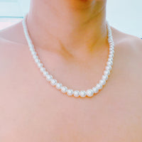 Queen Liz Graduated Pearl Necklace.