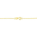 14K Yellow Gold Plated .925 Sterling Silver 1.0 Cttw Round and Baguette-Cut Diamond Composite Hearth 18" Pendant Necklac.