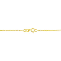 14K Yellow Gold Plated .925 Sterling Silver 1.0 Cttw Round and Baguette-Cut Diamond Composite Hearth 18" Pendant Necklac.