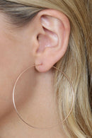 25804-60 - 60mm Wire Hoop Earrings.