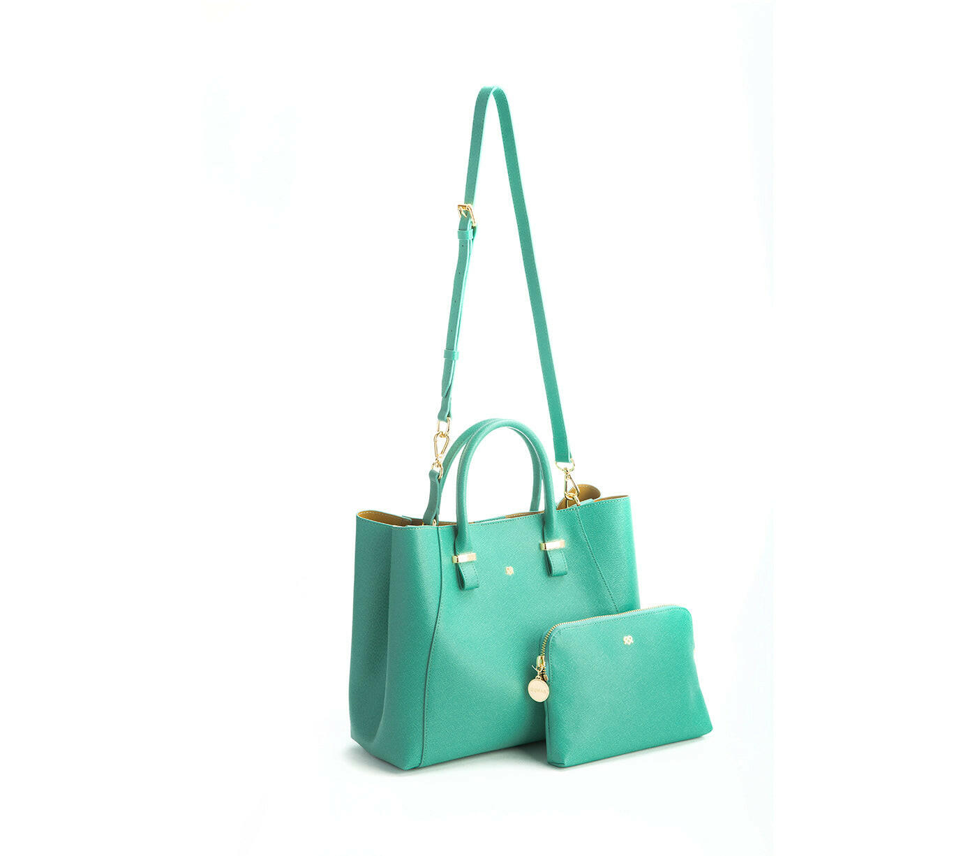 Jane - Tiffany Blue Vegan Leather Satchel.