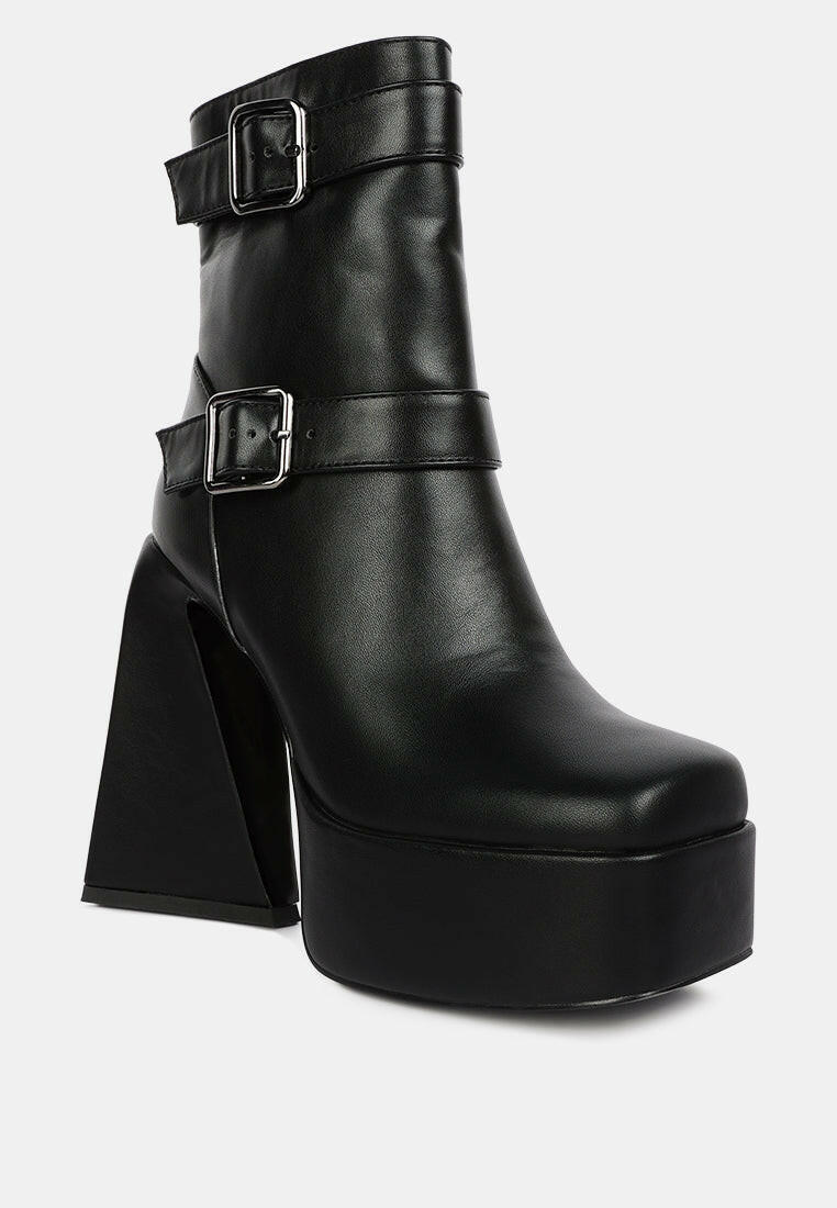 Hot Cocoa High Platform Ankle Boots.