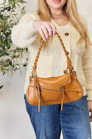 SHOMICO Braided Strap Shoulder Bag.