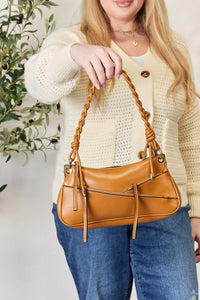 SHOMICO Braided Strap Shoulder Bag.